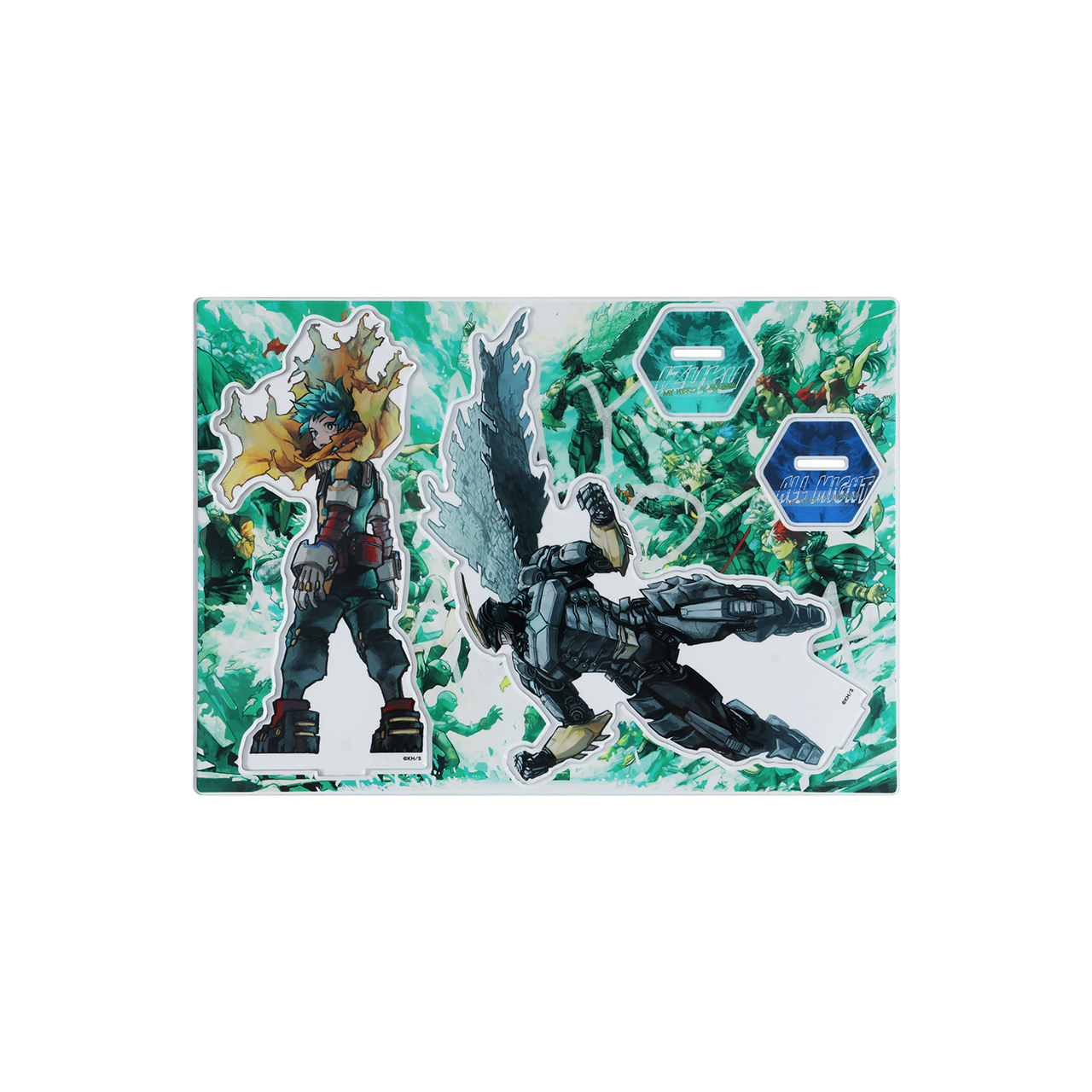 アクリルMEGAフィギュア W デク＆オールマイト 