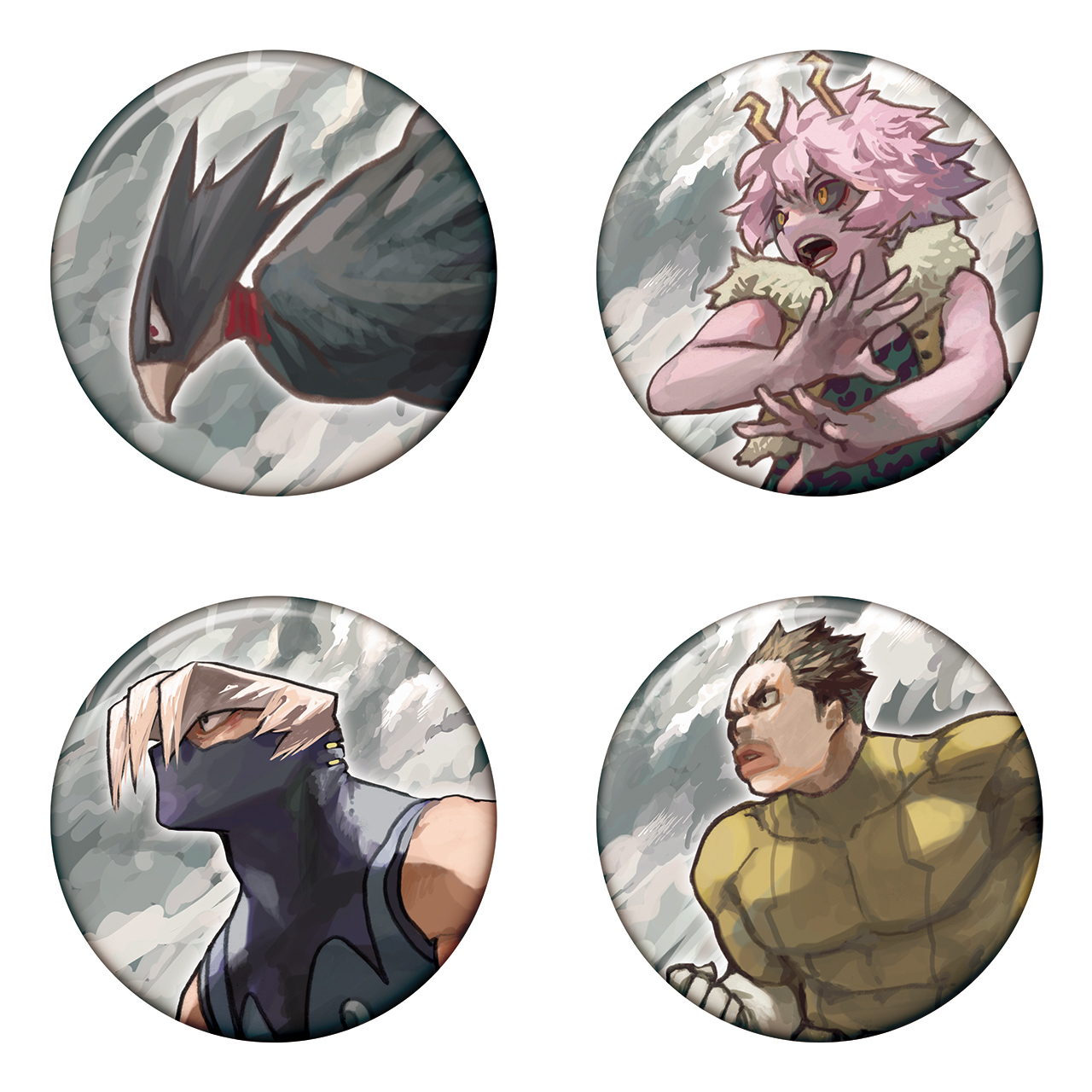 コレクション缶バッジ　KEY VISUAL HEROES VS VILLAINS EXTREME（全16種／ランダム1種入り） 