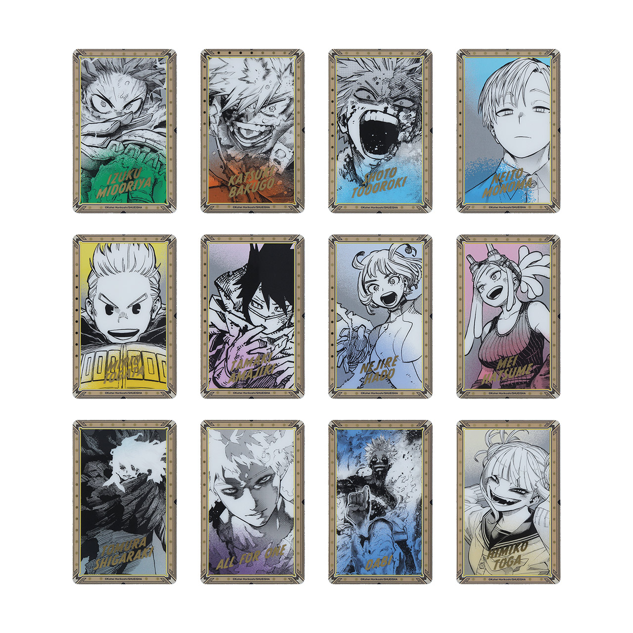箔押しクリアカードコレクション 全種セット(全48枚入り)