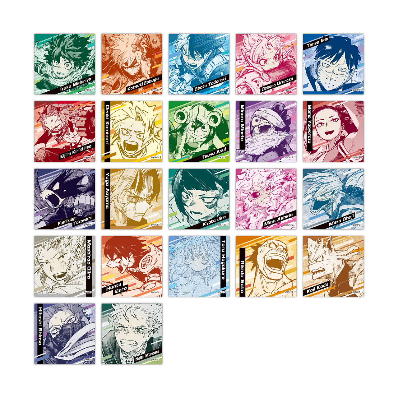 スクエアステッカーコレクション（全40種／ランダム4種入り） 