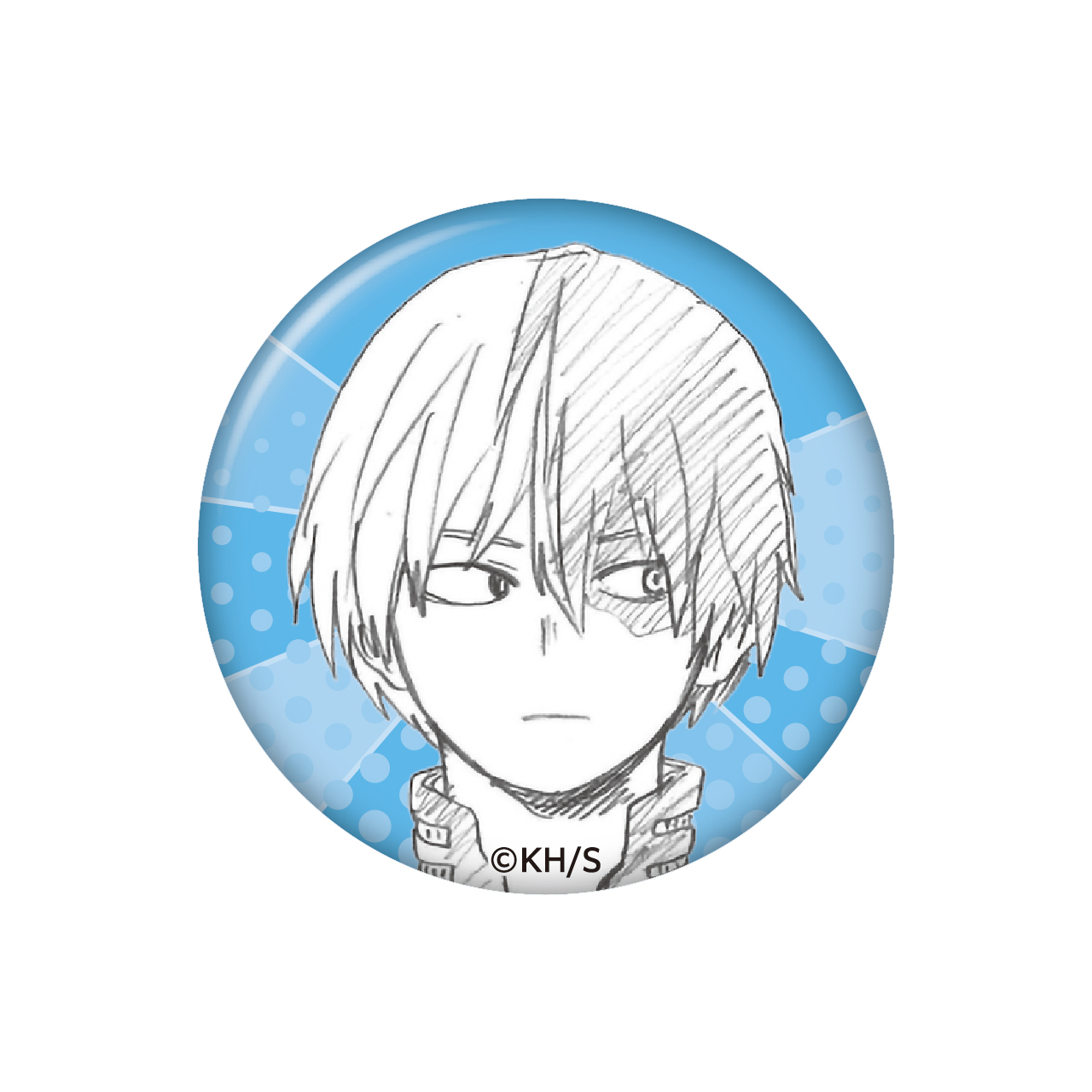 缶バッジ付きカレッジ風スウェットバッグ